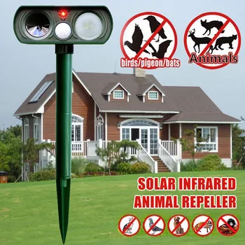 

Newly Outdoor Solar Power Infrared Pest Animal Repeller Repellent Garden Cat Dog VA88