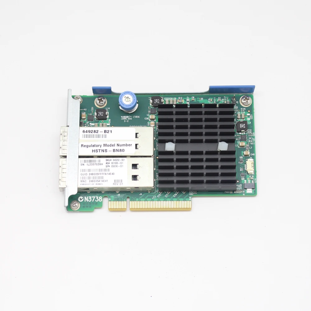 

649282-B21 661686-001 656090-001 FOR HP InfinBand Dual Port FDR/EN 544FLR QSFP 10/40GB HCA