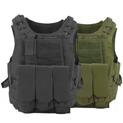 Gilet porte plaque d'équipement tactique, militaire, chasse, équipement de Paintball en plein air, armure corporelle de Combat Airsoft Molle, gilets CS d'assaut 
