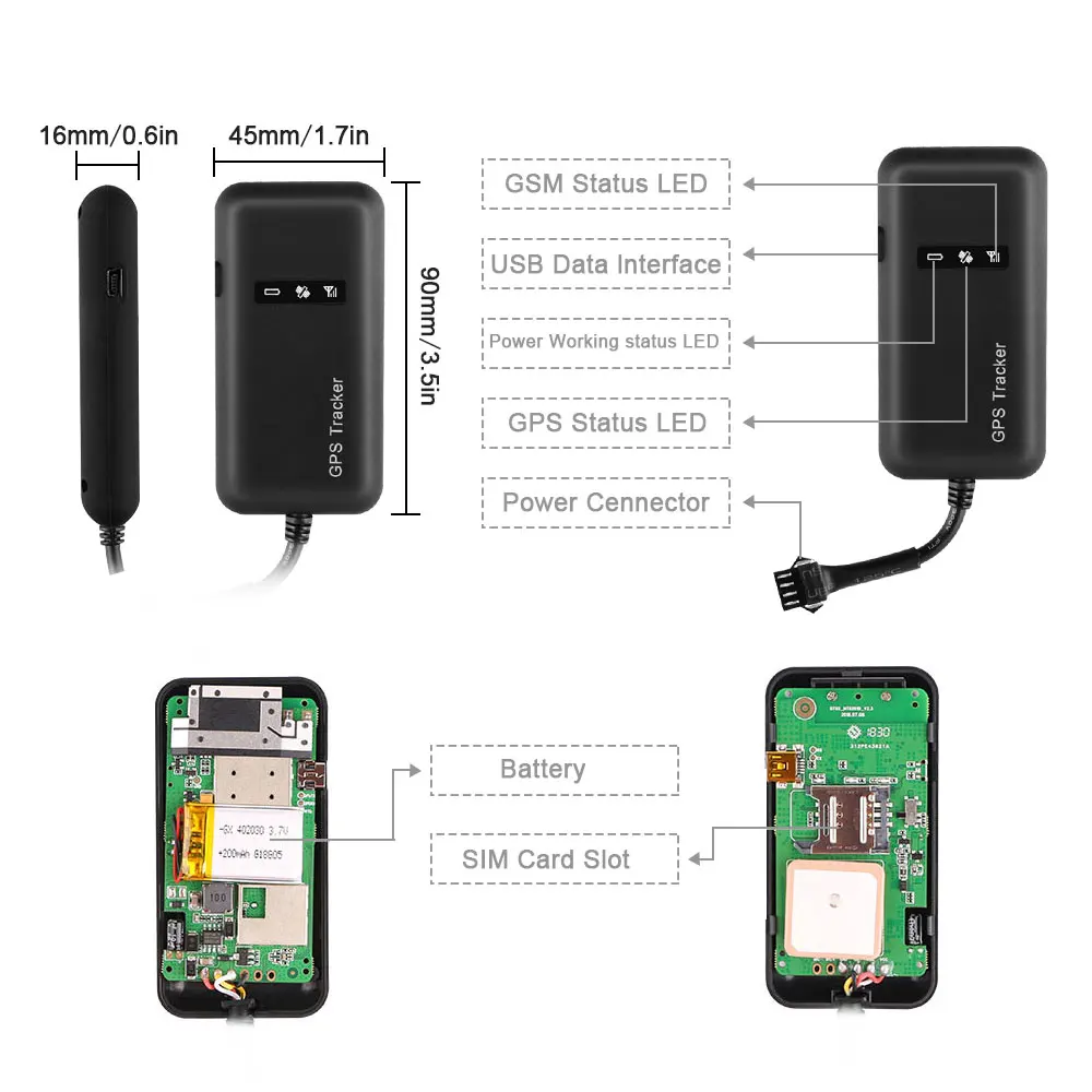 Мини gps автомобильный трекер отрезание топлива gps локатор TK110 GSM gps трекер GT02A для автомобиля 12-36 в карта Google отслеживание в реальном времени бесплатное приложение