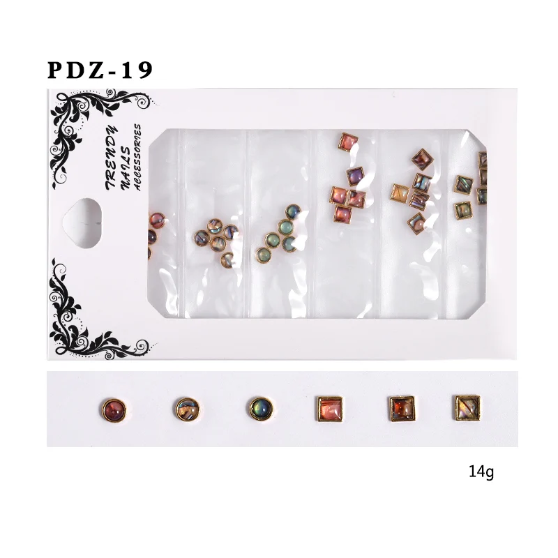 1 Pack 3D Nail Rhinestones Stones Mixed Colorful DIY Design Horse Eye Shape Crystals Nail Art Decorations - Color: S08085