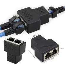 Divisor do extensor do cabo de lan do adaptador dos ethernet para a conexão de internet cat5 rj45