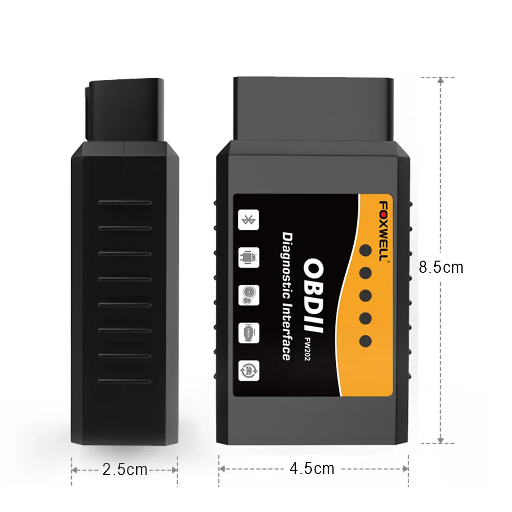 Диагностический сканер Foxwell ELM327 OBD2 профессиональный автомобильный