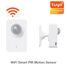 Датчик движения Tuya с Wi-Fi, умный инфракрасный детектор, управление через приложение, питание от USB, система сигнализации для умного дома