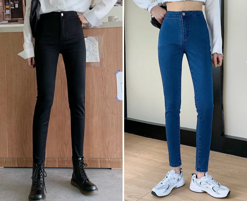 Slim Jeans For Women Skinny High Waist Woman Denim Pencil Pants Stretch Waist Slim Female Trousers Plus Size Spring Autumn