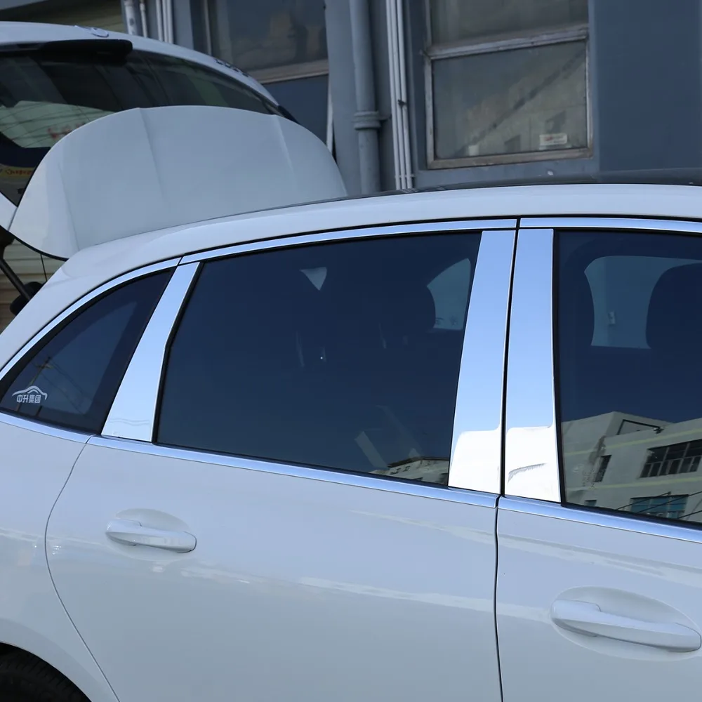6 шт. для Mercedes Benz B класс B200 аксессуары для окон отделка из алюминиевого сплава