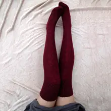 Мягкие носки для девушек и женщин высокие Гольфы выше колена длинные сказочные хлопковые теплые Hocoks высококачественный носок Soxs Chaussette