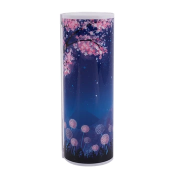 

Translucent Cylindrical Pen Holder with Removable Calculator