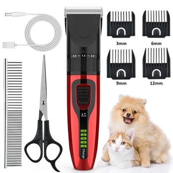 

Professional Pet Grooming Salon Electric Clippers Kit Cordless Rechargeable Dog