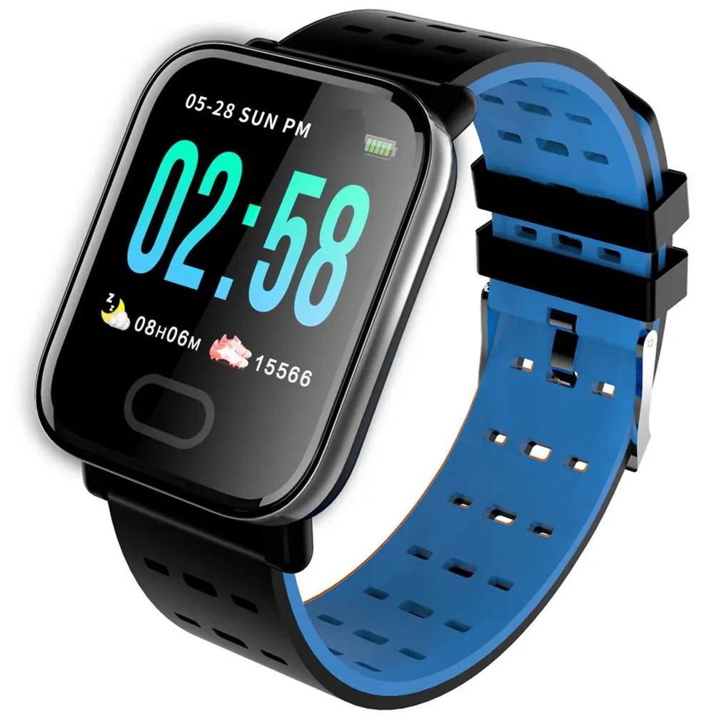 

A6 Color Screen Smart Bracelet Real-Time Sleep Monitoring Anti-lost Function Smart Alarm Clock Sedentary Reminder
