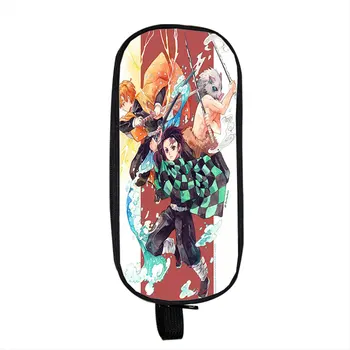 

Demon Slayer Kimetsu No Yaiba School Supplies Student Pencil Case Cartoon Boys Girls High-capacity Pen Bag Kid Purse Wallet