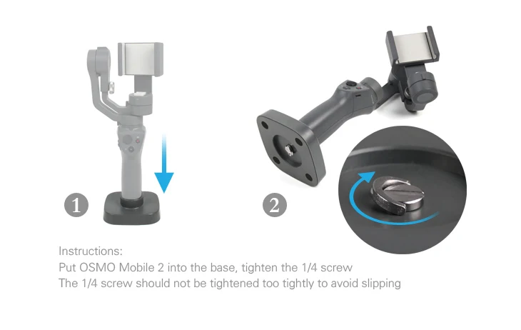 DJI Osmo mobile 2 Base used to fix the Osmo Mobile 2 Stable on tables Osmo 2 Handheld Gimbal Base Stand Mount Accessories-11