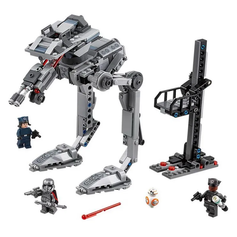 

BELA 10912 Star Wars The Last Jedis First Order AT-ST Figure Blocks Construction Building Bricks Gift Toys For Children