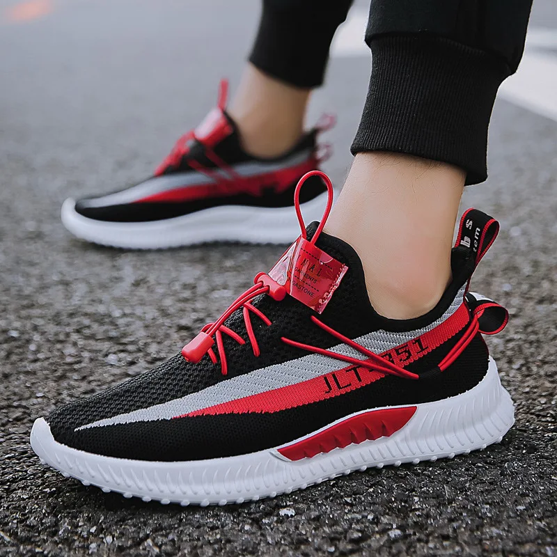 

Fly Woven MEN'S SHOES Spring And Autumn New Style Breathable Casual Sports Shoes Fashion Versatile MEN'S SHOES Sub-Coconut Shoes