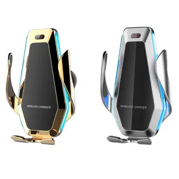 

10W Car Qi Wireless Charger Infrared Sensor Mount Holder for 4-6.5" Smartphone