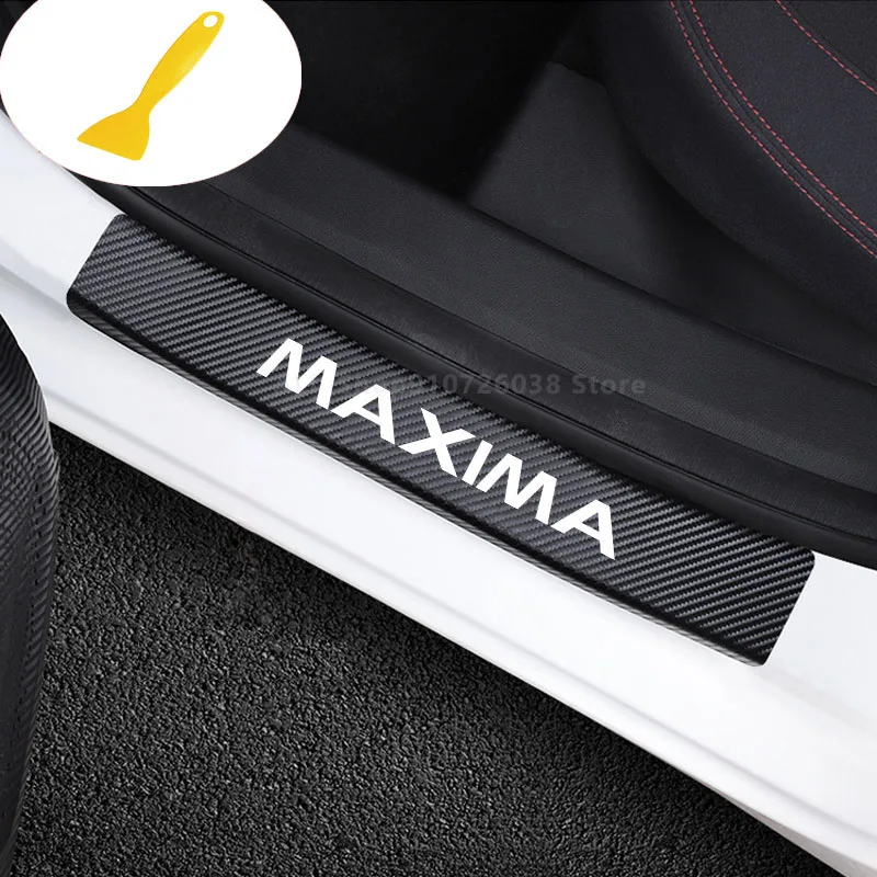 Наклейка на пороги автомобиля для Nissan Maxima защитная накладка наклейка защиты