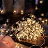 Cherry Blossom Flower Garland Battery Powered LED String Fairy Lights USB Crystal Flowers For Indoor Wedding Christmas Decors ► Photo 3/6