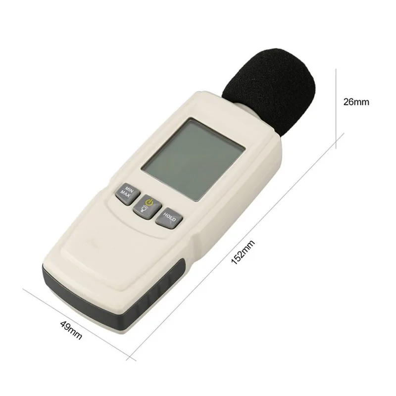 Переносной цифровой высококачественный измеритель шума уровня звука измерительный прибор децибел точный контрольный тестер 30-130 дБ