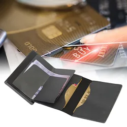 Smart Air Tag Anti-Lost Credit Card Wallet Portable Unisex Tracker Money for Airtag Organizer Protective Leather Holder