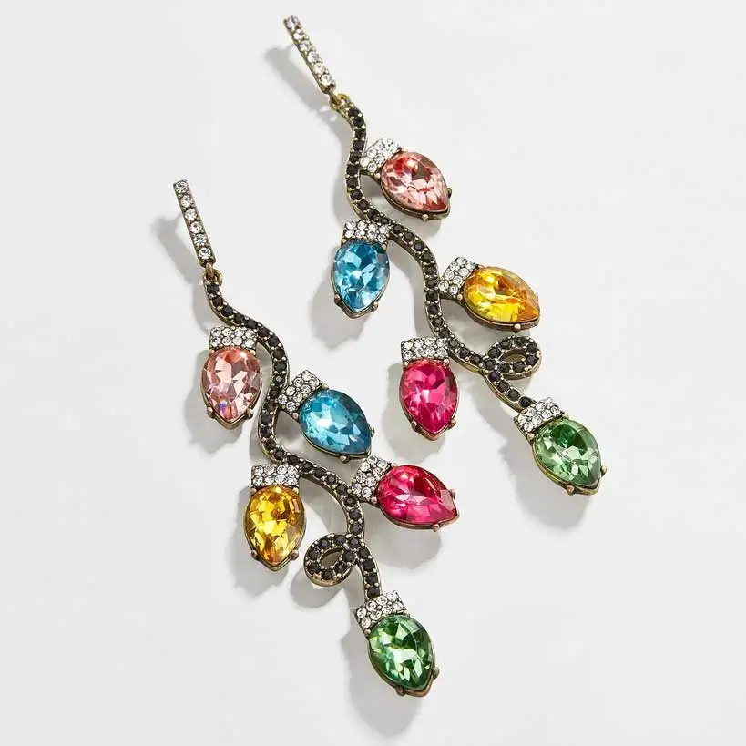Girlgo ZA, богемные Модные Цветные Серьги с кристаллами для женщин, роскошные висячие серьги с жемчугом, свадебные ювелирные изделия, вечерние, подарки