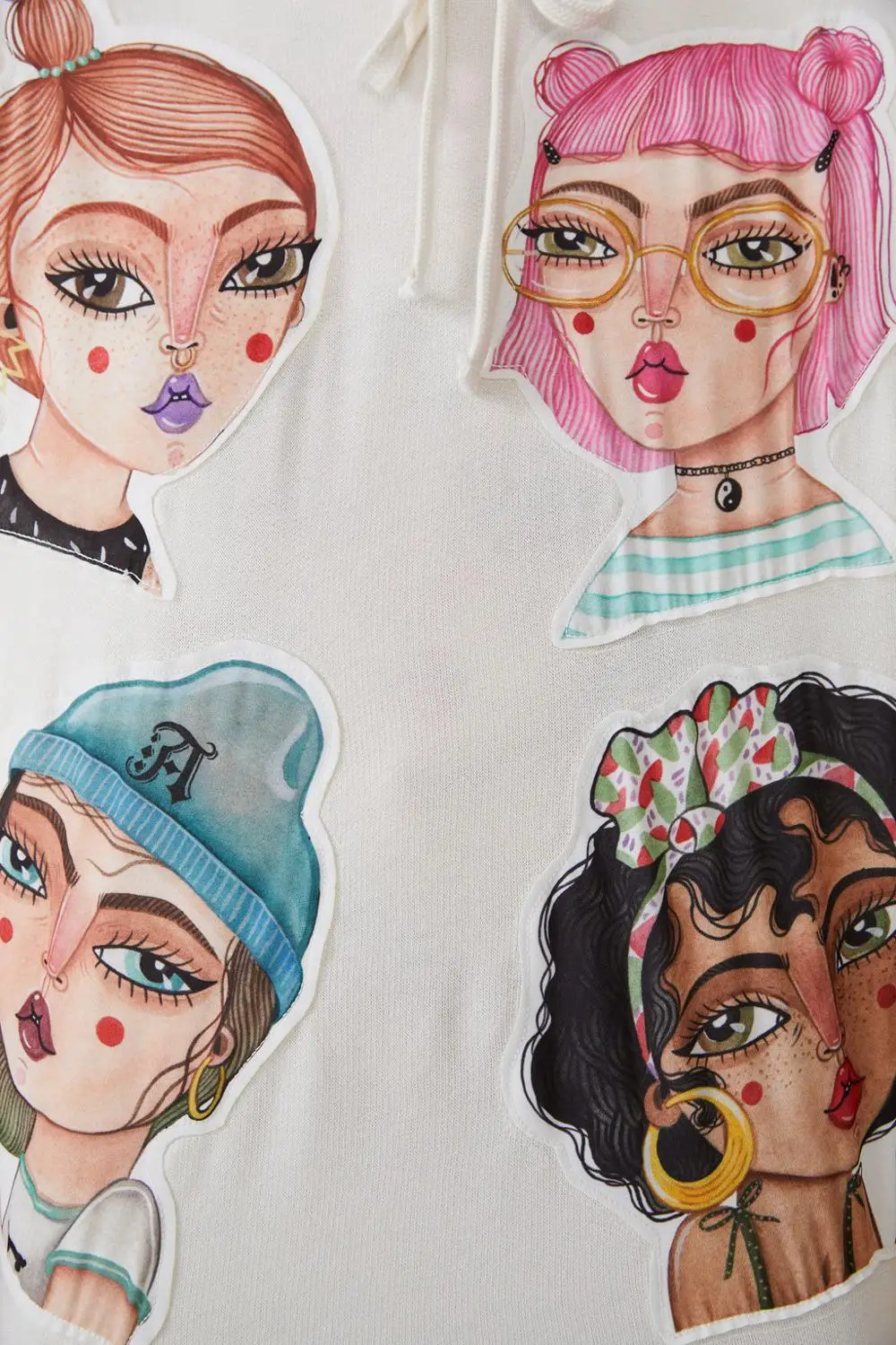  2019 Autumn winter hooded Jumper Art Series Coat fashion pullover streetwear cartoon Top Hoodies wo