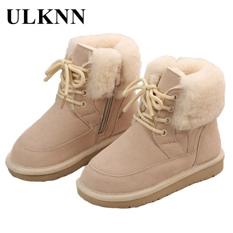 

ULKNN 2020 Girls Winter Snow Boots Boys Casua New Fashion Velvet Cotton Boots Baby Keep Warm Plush Shoes Rubber Sole