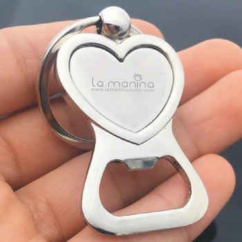 

Free LOGO Text Personalized Keychain Metal Beer opener bottle opener can opener wedding party giveaways
