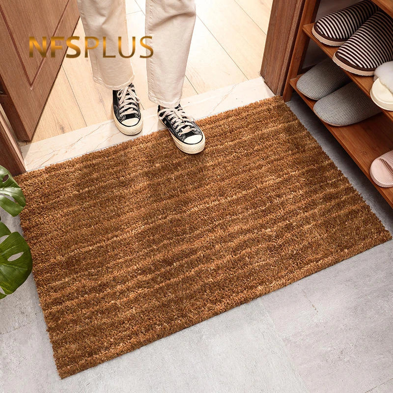 kleding Visser site Outdoor Voordeur Mat Entree Deurmat 40X60Cm Natuurlijke Gele Kokosnoot  Fiber Dikker 15Mm Anti Slip schoenen Schoon Mat Tapijt Tapijt|Mat| -  AliExpress