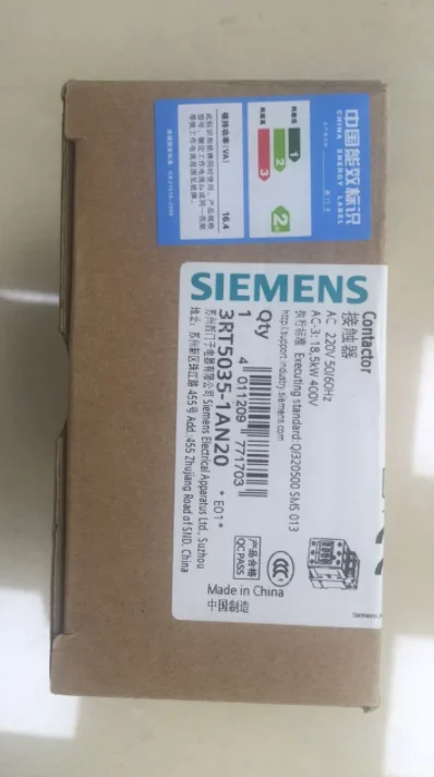 1pc    Siemens  3RT5035-1AN20  AC220V  contactor   free shipping 