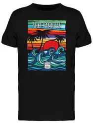Psychedelic Surf Райский Aloha мужская хлопковая Спортивная одежда для тренажерного зала топы футболки 11 цветов 8 размеров