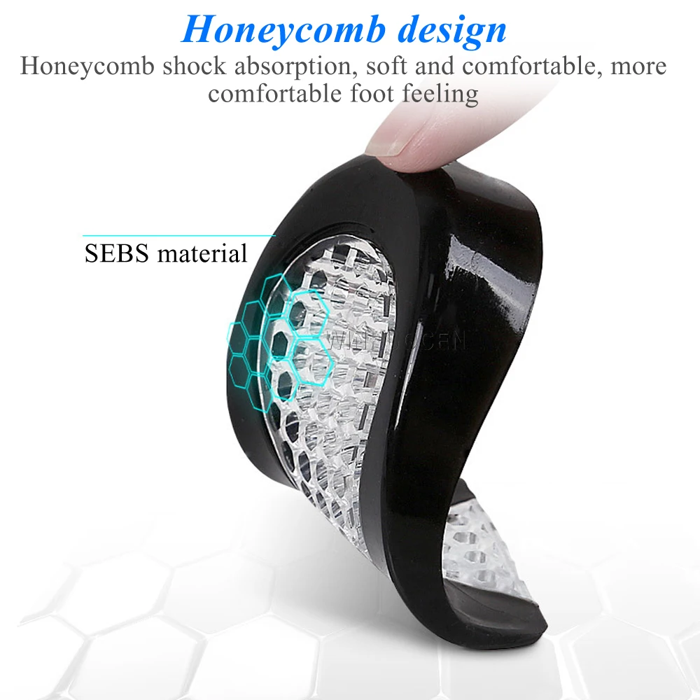 Shoe Insoles 1 Pair gel insole silicone Men Women heel Cushion insoles soles relieve foot pain Spur Support Shoe pad High Heel Inserts