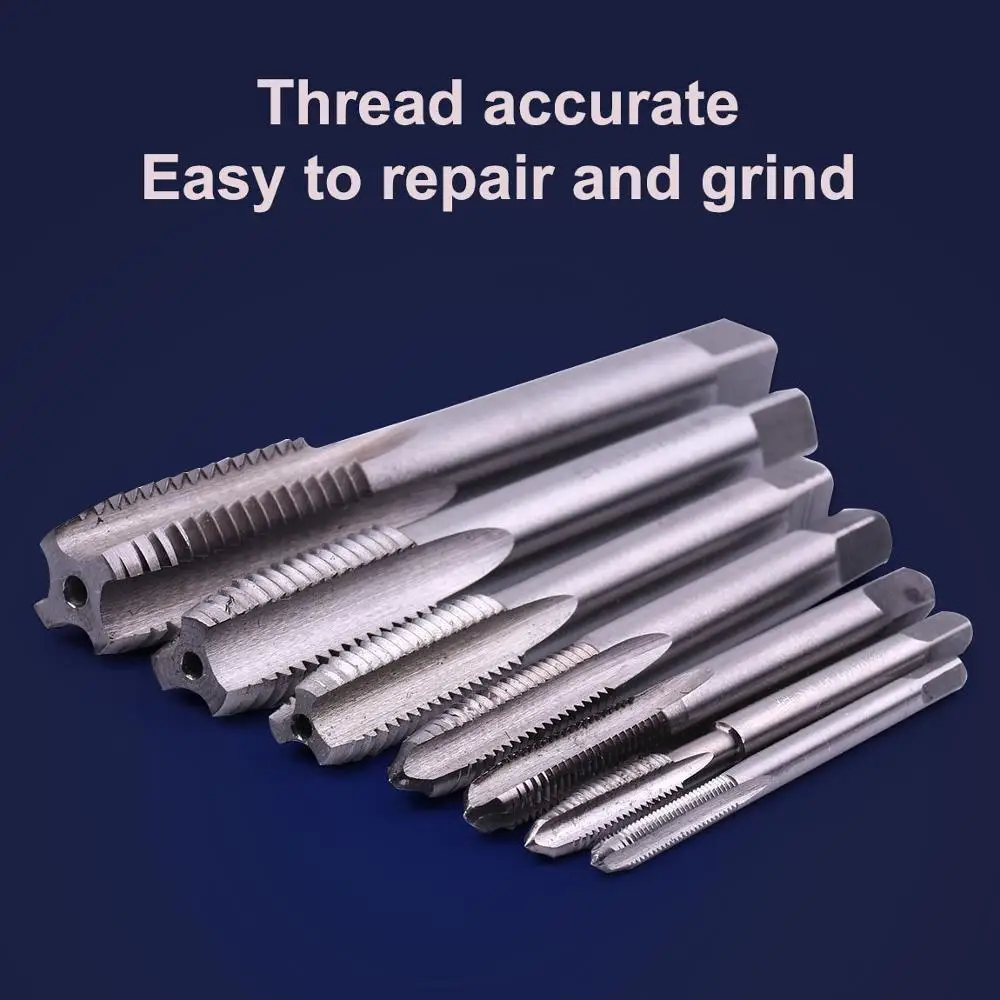 1pc Left Hand Thread Tap M3 M4 M5 M6 M8 M10 M12 M14 M16 M18 M20 HSS Metric Hand Tap Straight Flute Screw Thread Tap Drill Bit