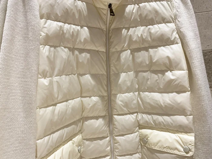 Women's winter new ultra light white duck down jacket Knit sleeve stitching Slim women's high quality down jacket