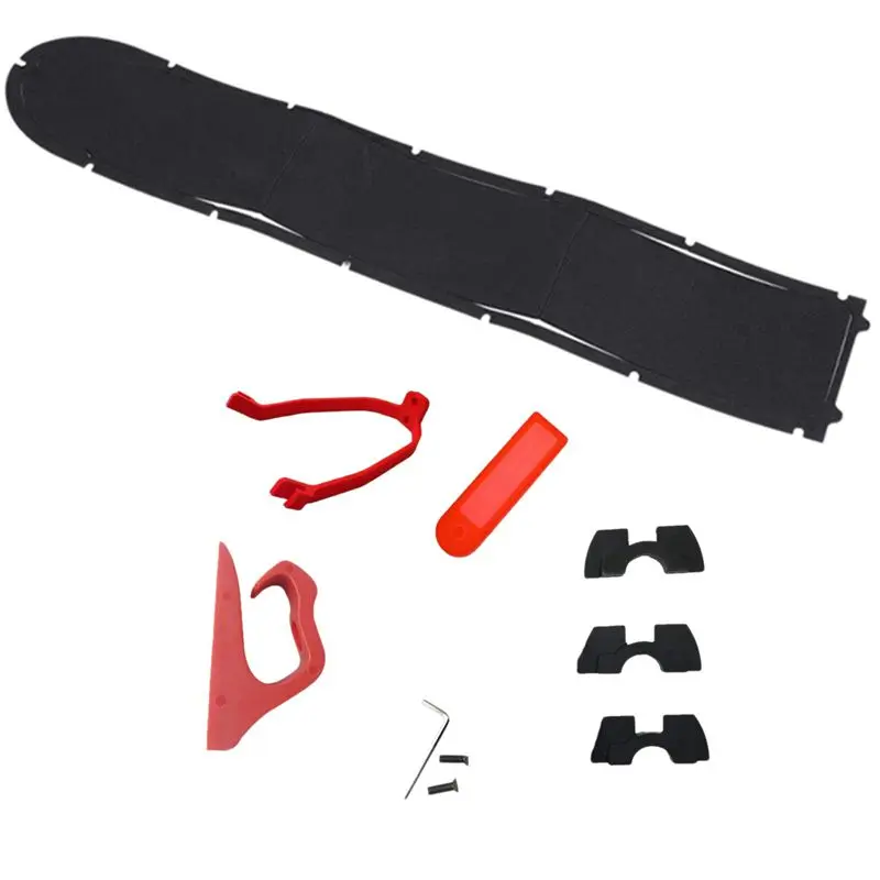 Electric Scooter Bottom Battery Cover Waterproof Seal with Hook Shock Absorber Damping Meter Silicone Sleeve Red | Автомобили и