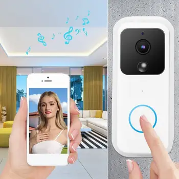 

Intercom door bell 2.4 GHz wireless intelligent video intercom with Wi-Fi HD 1080P doorbell with 166 degree wide-angle lens