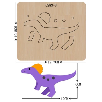 

New dinosaur Wooden die Scrapbooking C-283-3 Cutting Dies Compatible with most die cutting machines