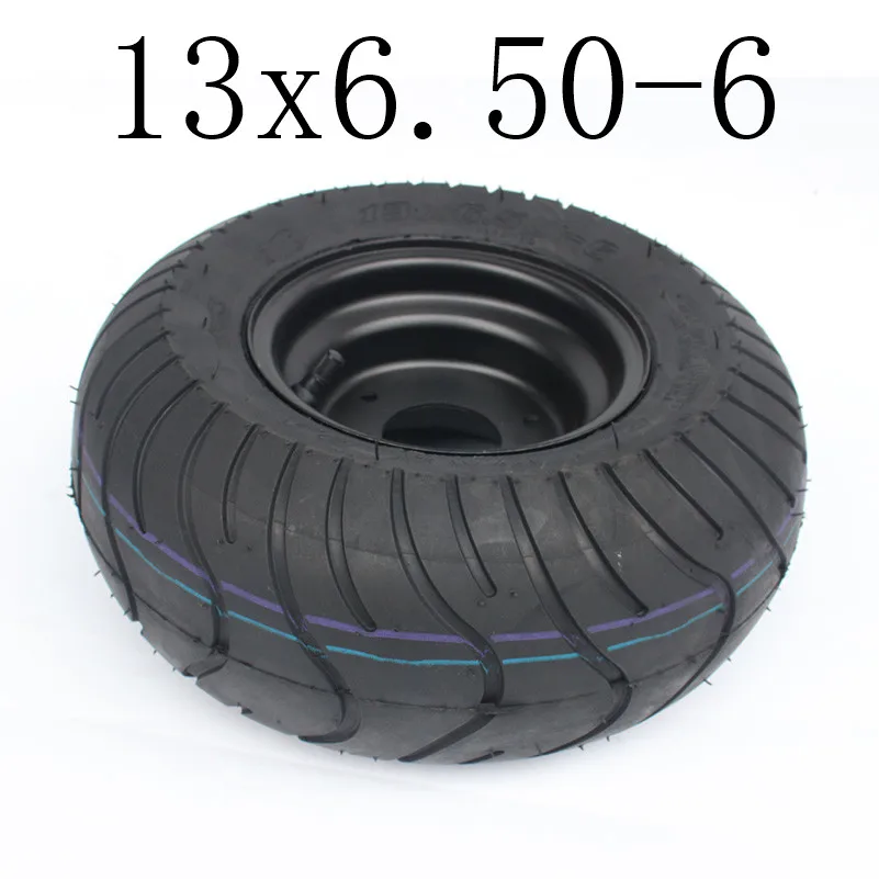 Горячая хорошего качества картинг детская коляска ATV UTV 13X6. 50-6 дюймов колеса 13*6,50-6 шины бескамерные шины с ступицей