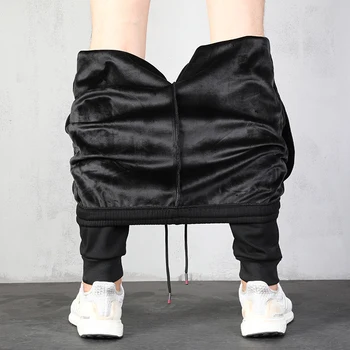 

Men Jogger Pants Plus Velvet To Keep Warm 2019 New Arrival Winter Thick Male Ankle-Length Pants Plus Size 5XL 6XL 7XL 8XL n35
