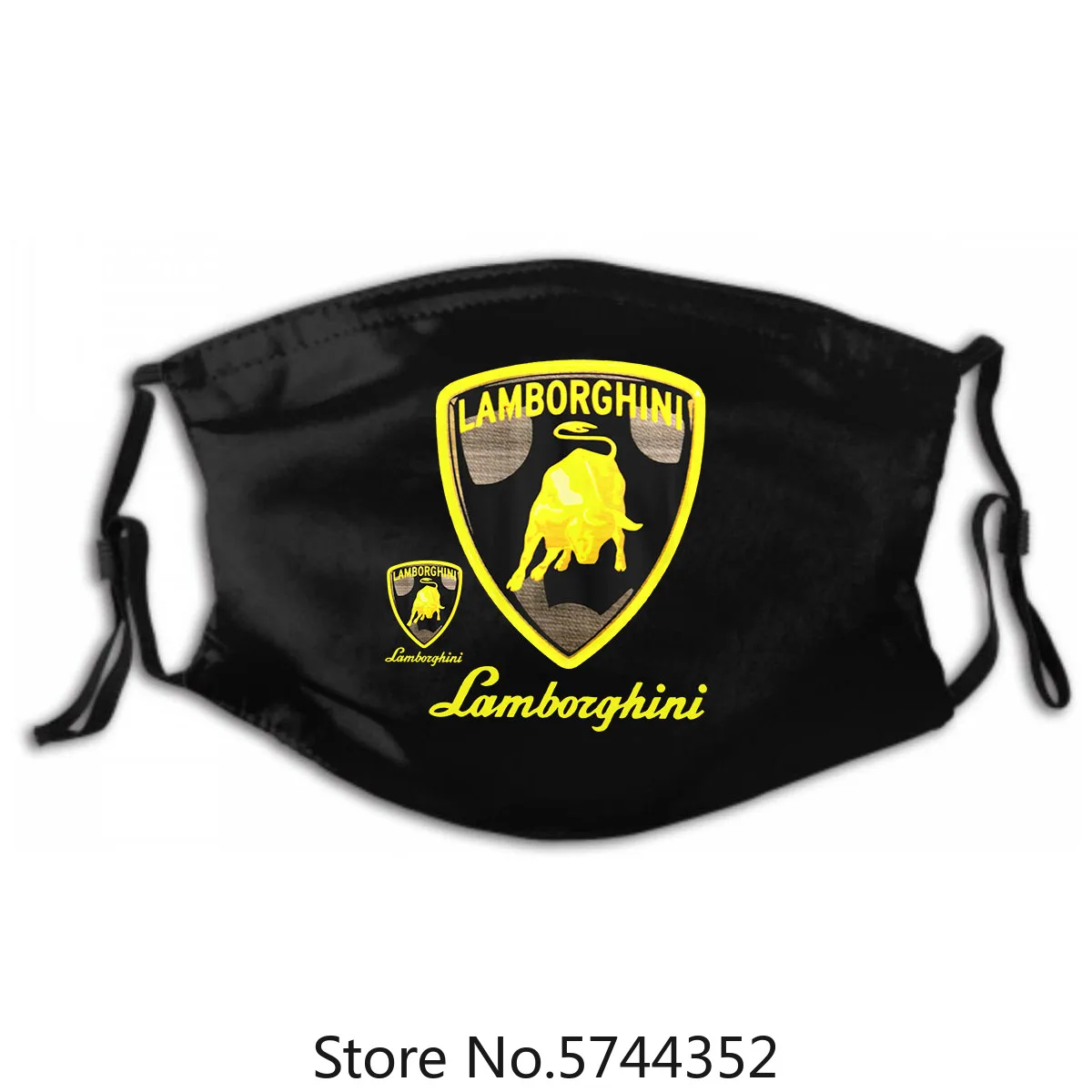 

S-3Xl Blk Washable Reusable Mask with PM2.5 Filters 5 Layers Logo Mask Kids & Adults Limited Men'S Lamborghini Supercar