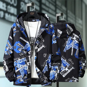 

Plus Size 10XL 9XL 8XL 7XL 6XL Spring Autumn Hip Hop Jacket Men Slim Fit Flowers Pilot Bomber Jacket Men's Stand Collar Coats