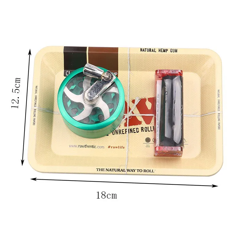 Metal Tobacco Tray Weed Herb Spice Rolling Storage Tray for Smoking Weed Herb Grinder Cigarette Container Tray