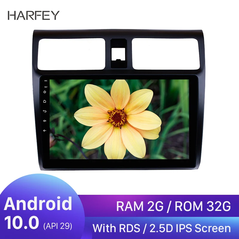 Harfey Android 10 0 автомобильный стерео GPS навигация мультимедийный плеер для 2005 2010 Suzuki