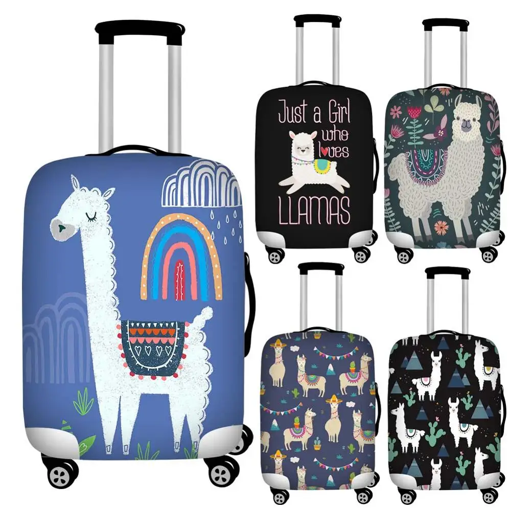 Funda Protectora Para Equipaje Con Estampado Floral De Llama Cubierta 