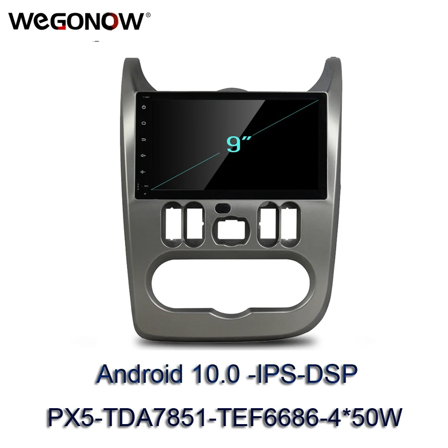 Android 10 0 64G ROM 8 ядер для Renault Logan Sandero Duster 2015 2016 автомобильный dvd плеер GPS ГЛОНАСС карта