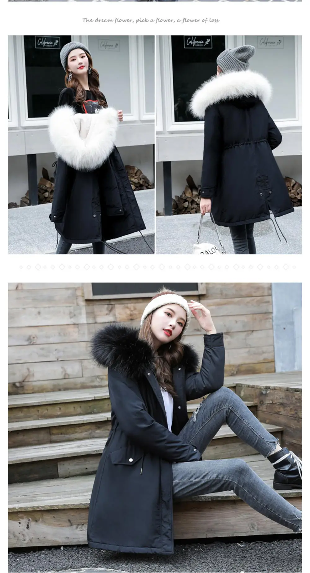 PinkyIsBlack новое женское длинное пальто осень зима теплые утепленные меховые парки на подкладке женская зимняя куртка женская верхняя одежда плюс размер S-6XL