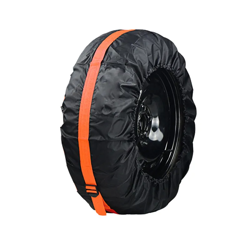

1PCS / 4Pcs Tire Cover Case Polyester Snow Tire Cover Car Tires Storage Bag Automobile Tyre Accessories Vehicle Wheel Protector