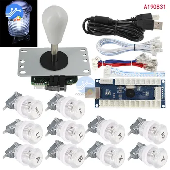 

Single 1 Player Arcade Joystick Accessories USB Encoder Joystick Button Set For MAME Fight Stick Game Controller Parts Set