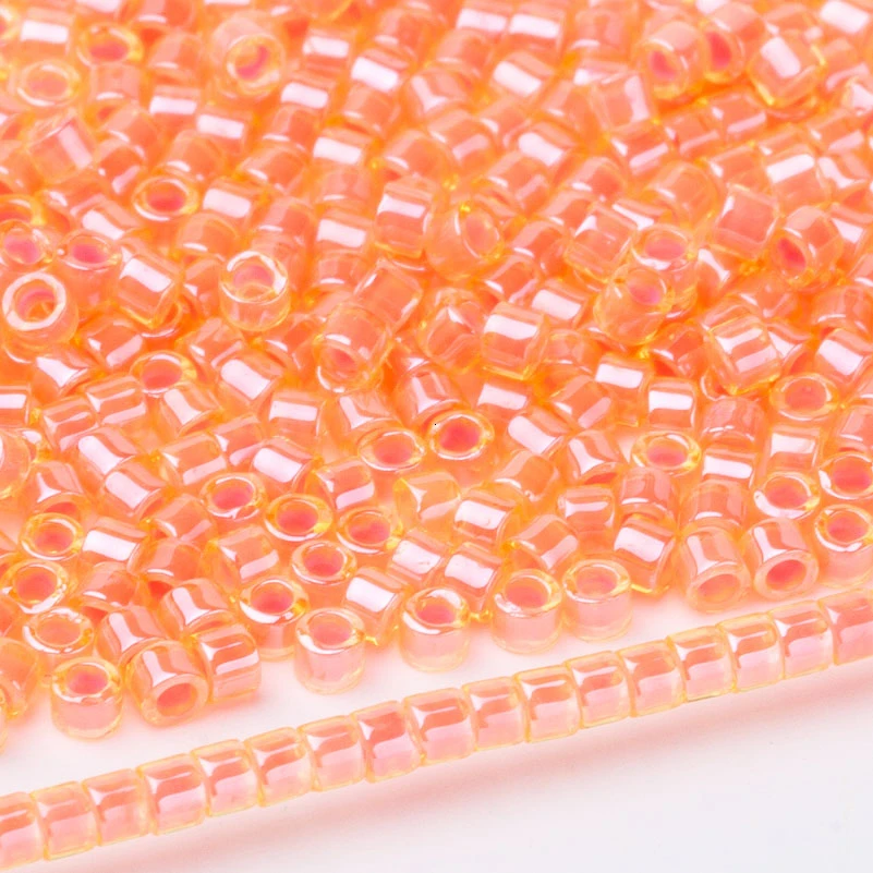 Soeather японский Seedbeads Miyuki Delica 11/0 DB2031 красный зеленый цвет Непрозрачное ожерелье родные Бисероплетение в одежде 6 г about1200шт - Цвет: DB2047