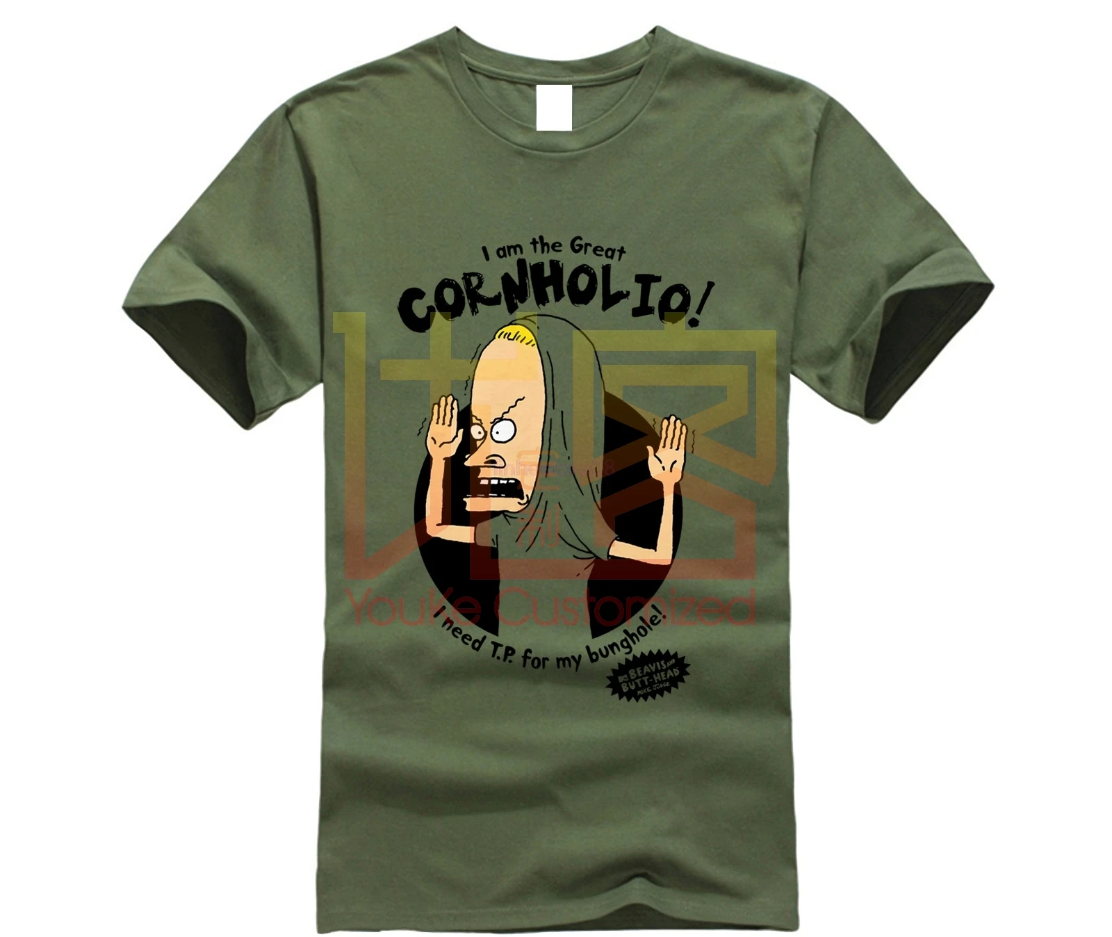Забавная Мужская футболка новинка Beavis &amp Butthead The Great Cornholio | одежда