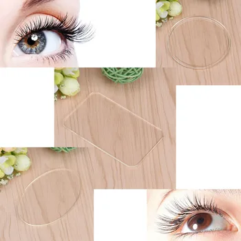 

Silicone Eyelash Extension Stand Pallet Pad Reuseable Rectangle Round Eye Lash Brand New Quality Tray Holder Tool